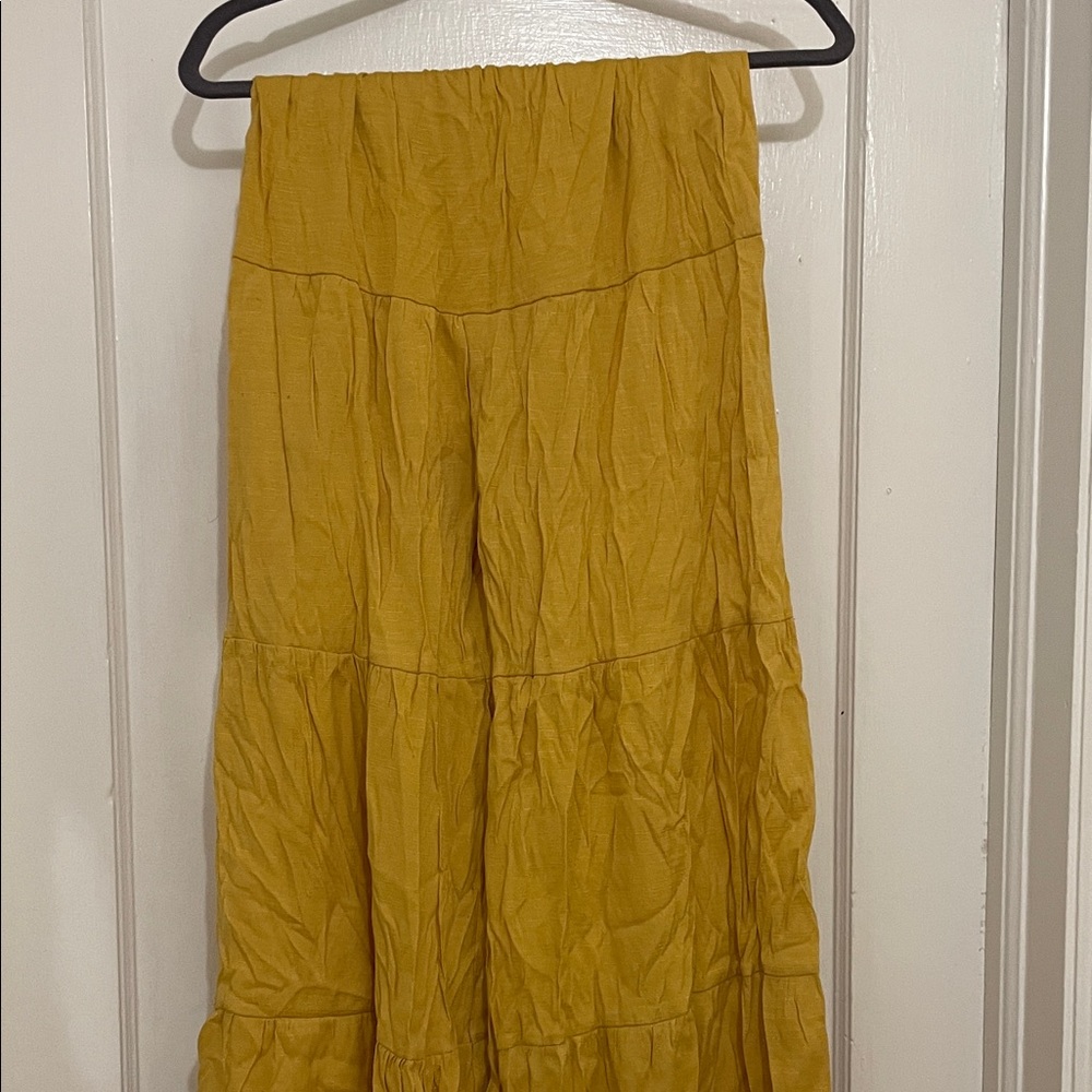 SHEIN Mustard Flowy Pants